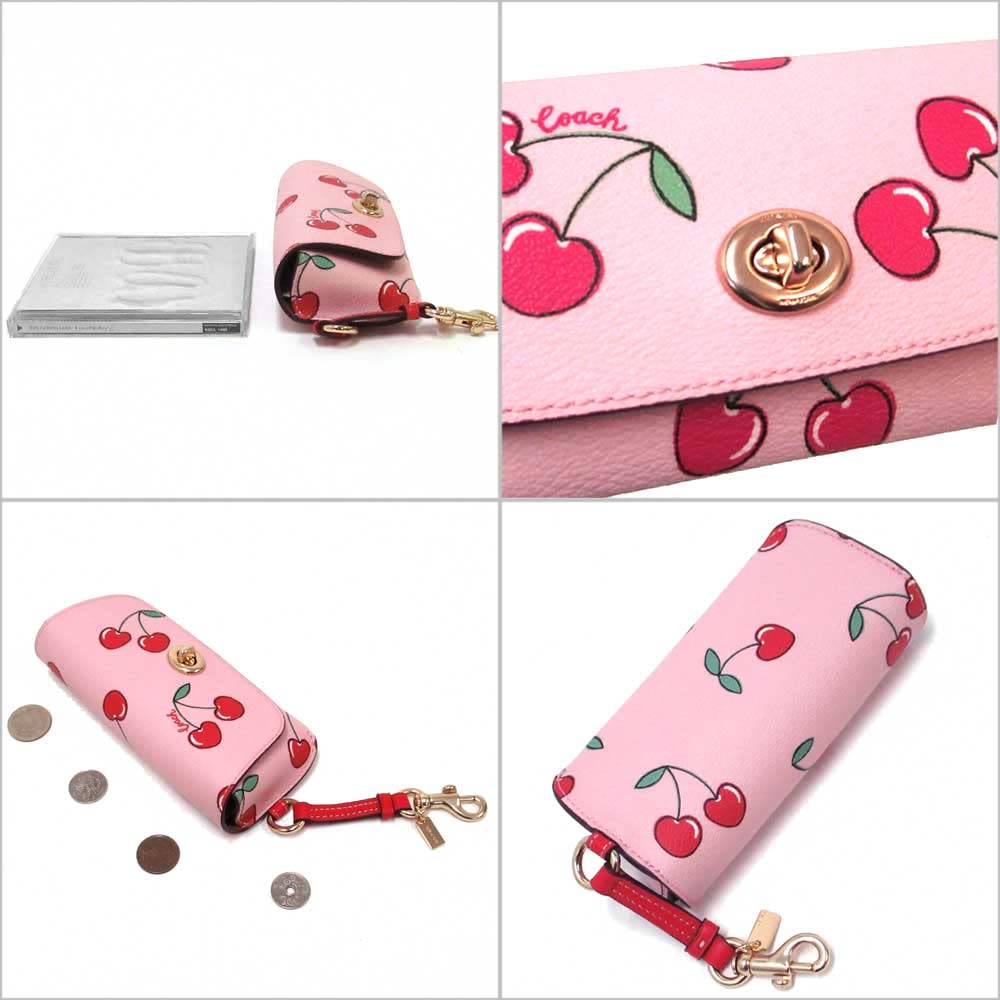 【新品】サングラスケース チェリープリント 公式】COACH – コーチ | サングラス ケース バッグ チャーム